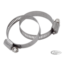 Worm clamps, 1.75", set of two