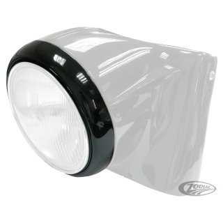 Black 7" headlight trim ring