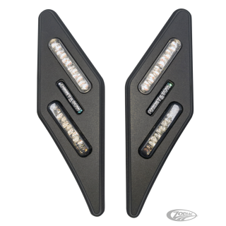 Blk Strtchd Square E-marked LED flush mn