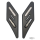Blk Strtchd Square E-marked LED flush mn