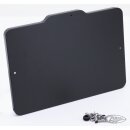 Licenseplateframe w/lic light mat Blk DK