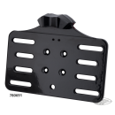 Blk license backing plate w/light