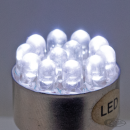 GZP SINGLE CLSTR 12XLED BULB WHITE BA15S