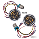 Rear LED insert run-turn-brake red/amber