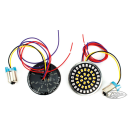 Rear LED insert run-turn-brake red/amber