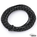Cloth covered wire black/white 25ft
