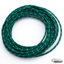 Cloth covered wire green/white 25ft
