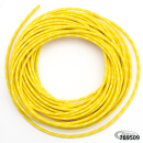 Cloth covered wire yellow/white 25ft