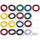 Cloth covered wire red/yellow 25ft