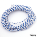 Cloth covered wire white/blue 25ft