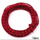 Cloth covered wire red/black 25ft