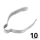 WhPltd Frame Head Wire Clip 9977 (I) bul