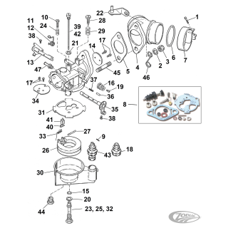 10pck Bendix float bowl gasket