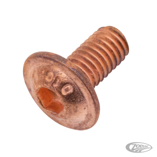 Copper flanged sckt button hd scrw M6x12