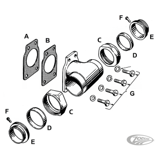 10pck Intake manifold rivet BT48-54