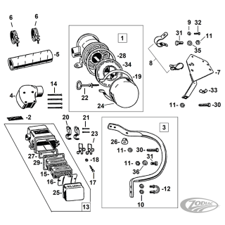 Guard complete air cleaner w/mounts WLC