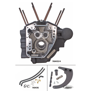 Crankcase 4.425" bore BT07-UP stone gray