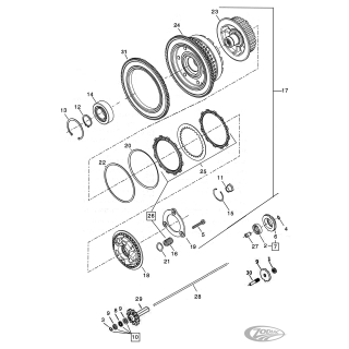5Pck Internal clutch retaining ring
