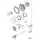5Pck Internal clutch retaining ring
