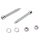 Hinterrad Achsspanner Bolzen Set Chrom für Harley Softail 93-07