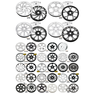 Wrath pulley 1" 66T Contrast Cut