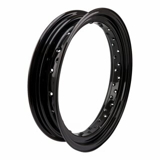 Dropcenter Felge 40 Loch schwarz für Harley Custom Umbau 3.50 X 16