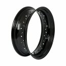 Dropcenter Felge 40 Loch schwarz für Harley Custom Umbau 6.00 X 16