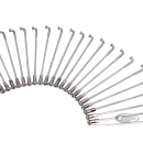 Chrome spoke set FLH/T09-up Smoothie rim
