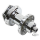 Chrome front hub FXSTS88-96