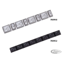 50Pck Stick on wheel weights black 40g