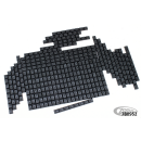 50Pck Stick on wheel weights black 40g