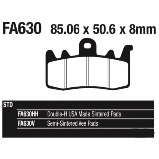 EBC-V FR brake pads RA/H21-up FTR19-up
