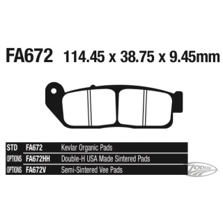 EBC-V FR brake pads Scout 15-16