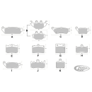 Brake pads RA/H21-up FTR19-up Chal19-up