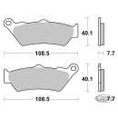 SBS HS FR Brake pads XG16-18 Scout 17-up