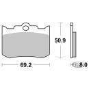 SBS HS front brake pads PM 125x4R