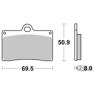 SBS HS FR Brake pads Indian 09-13