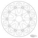 SBS floating Brake disc 11,8"/300mm 2,22