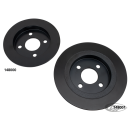 GZP Rr brake rotor EDC blk FLHTCUTG14-up