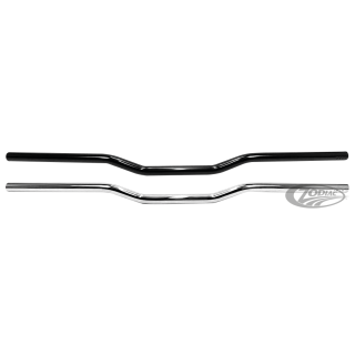 1" Handlebars Flat Cross BLK dimpled