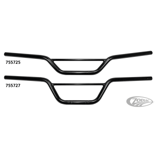 1" Handlebars Scrambler 4" BLK