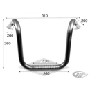 1" Handlebars Bobber Two BLK