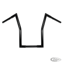 1" Square Fat Ape Hanger 17" BLK TBW