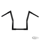 1" Square Fat Ape Hanger 15" BLK TBW