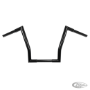 1" Square Fat Ape Hanger 12" BLK TBW