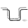 BURLY BAGGER BAR 13" APE BLK FLH/T08-UP