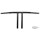 1" Fat T-bar Club Style 12" BLK TBW