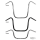 7/8" Handlebars Ape Hanger 12" CHR