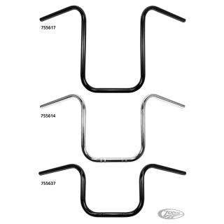 7/8" Narrow ApeHanger 15"BLK no dimple