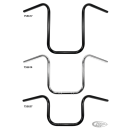 7/8" Narrow ApeHanger 15"BLK no dimple